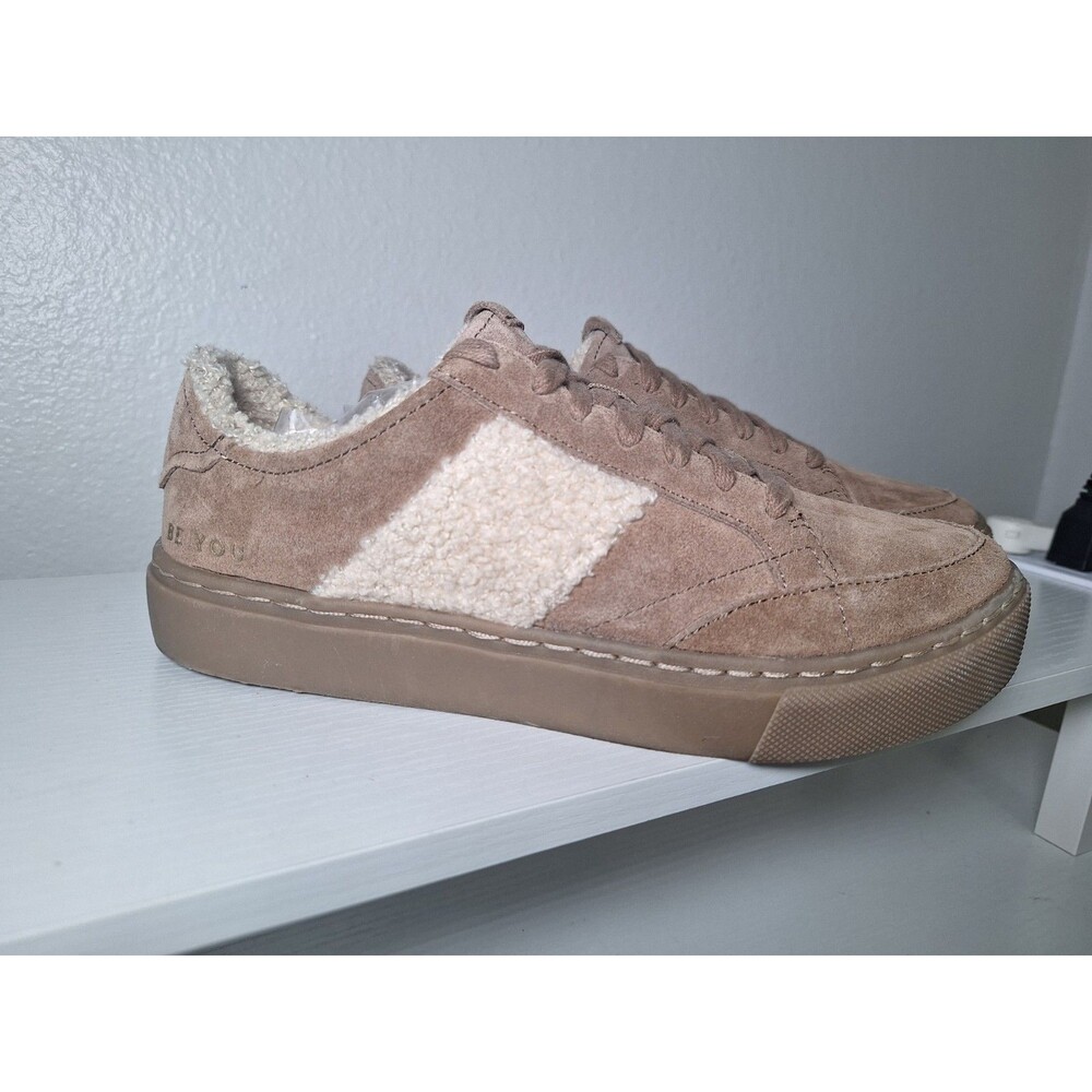 DR. SCHOLL'S Be You Suede  Faux Fur Lined  Shoes Brown US Women Size 7
